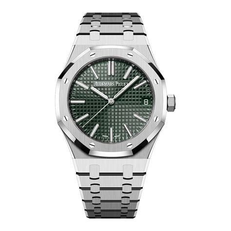 15510st audemars piguet|ap green dial royal oak.